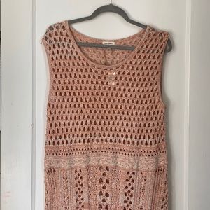 Light pink knit dress
